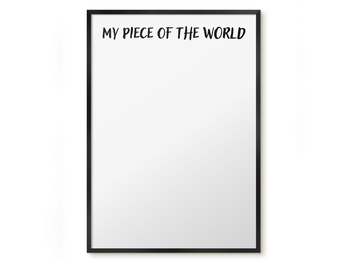 Magnetic Board My Piece Of The World For The Living Room Espelharte (50x70 Cm)