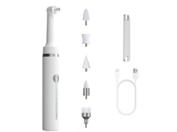 Polidor De Dentes, Para Limpeza E Branqueamento Dentário, Recarregável, Com 5 Cabeças De Escova, 5 Modos ,luz Led. Branco Hexinyigjly