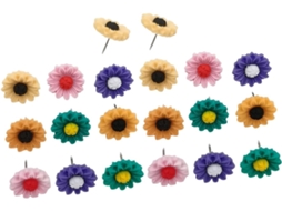 80 Tachinhas Em Formato De Girassol Acessórios Práticos Para Decoração