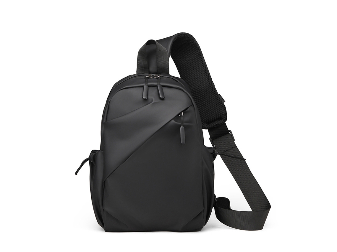 Bolsa Transversal , Visual Sofisticado, Grande Capacidade. MDUG (preta)