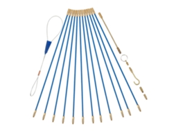 Kit Para Puxar Cabos Elétricos, 12 Hastes De 33 Cm, Fibra De Vidro E Cobre, Flexível E Prático.