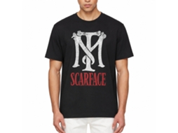 Rockinstone Scarface Movie Tm Scarface Movie Solid Smoke Adult T-shirt Size:s