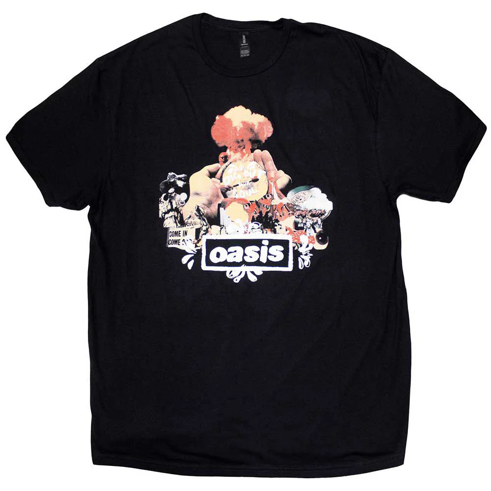 Rockinstone Unisex Oasis Atomic Collage T-shirt Classic-xxl