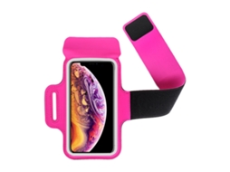 Braçadeira De Neoprene Resistente Ao Suor Para Celulares De 5,5 A 6,5 ​​polegadas — Compatível Com Telas Sensíveis Ao Toque, Dupla Camada, Alça De Vel