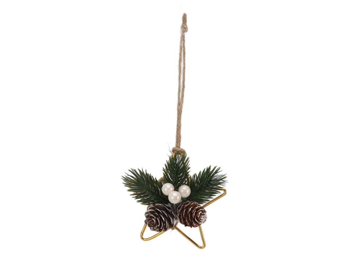 Guirlanda Decorativa de Natal Feita À Mão com Pinhas para Parede e Decoração de Feriado S/MARCA