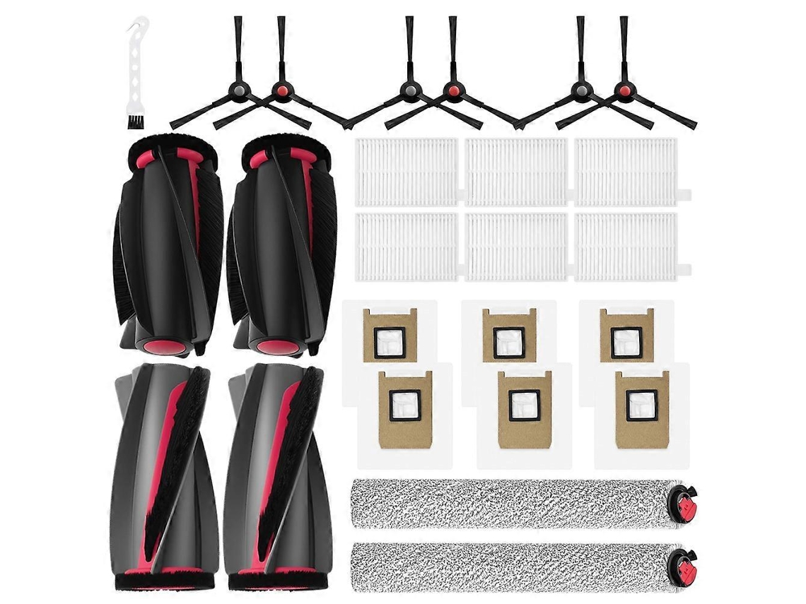 Peças Para O Aspirador Robô Eufy C28 Eufy Omni C28: 2 Escovas Rotativas, 2 Rolos De Limpeza, 6 Filtros, 6 Escovas Laterais, 6 Sacos De Pó._ptg