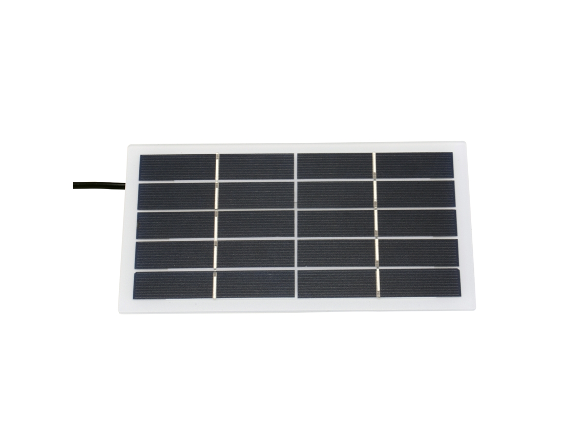 Painel Solar 2w 5v Com Porta Dc Diy Impermeável Para Bateria 3.7v Preto