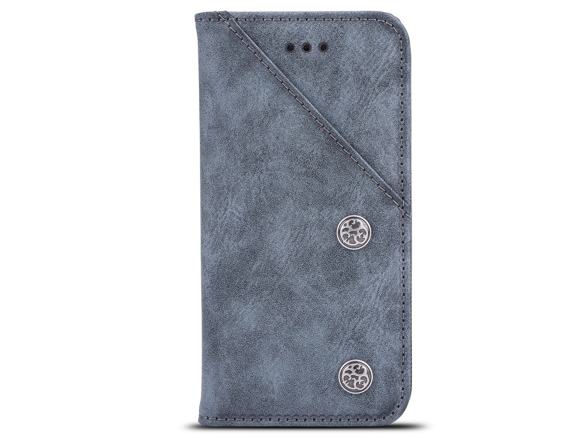 Capa Flip Bronze Retro LAXISCREED com Cartão e Proteção