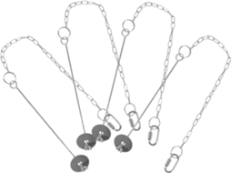 Inoomp Alimentadores de Pássaros Suspensos com Garfos para Frutas em Aço Inoxidável, 4 Peças, À Prova de Ferrugem, como CHABERLU