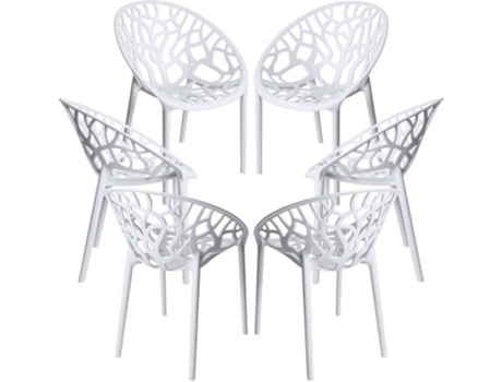 Pack 6 Cadeiras  Nido (Branco - 60 x 80 x 60 cm - Polipropileno)