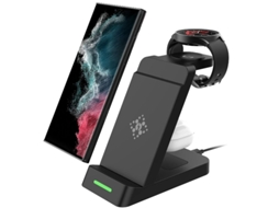 Carregador Sem Fio 3 Em 1 Para Galaxy Watch 6 Classic/6/5pro/5/4/active2/1 Carregador De Indução Para Galaxy S23/ultra/s23+/s22/note20/10 (p