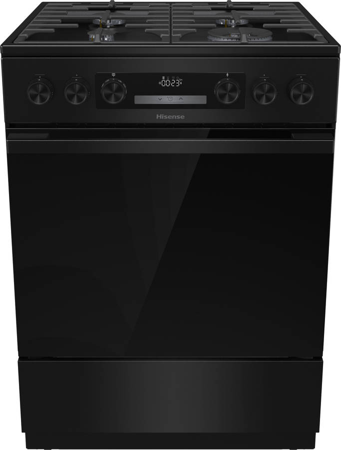 Fogão Misto HISENSE HKS6D71BMPA (71 L - Elétrico e Gás Natural - 60 cm - Preto)