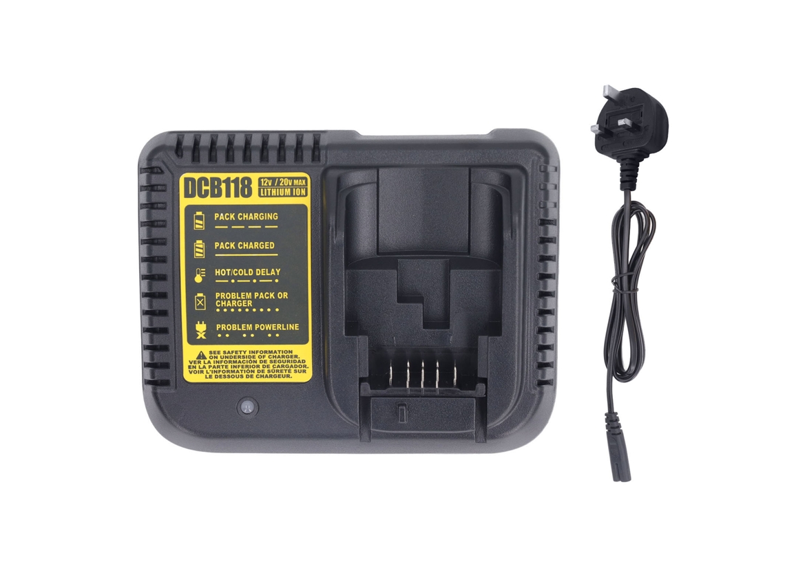Carregador Bateria Íon De Lítio 20v Uk Para Ferramentas Dcb
