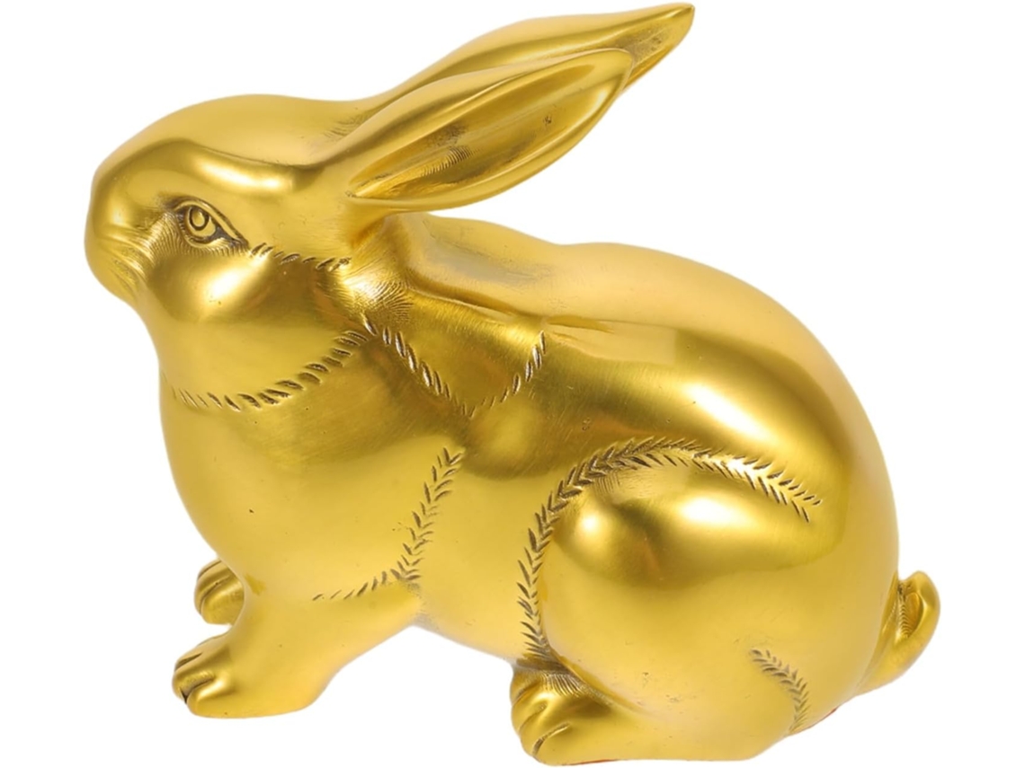 De Coelho Em Latão Para Decoração Feng Shui, Escultura De Animal, Símbolo De Sorte, Ornamento Para Escritório E Casa, Gokoco