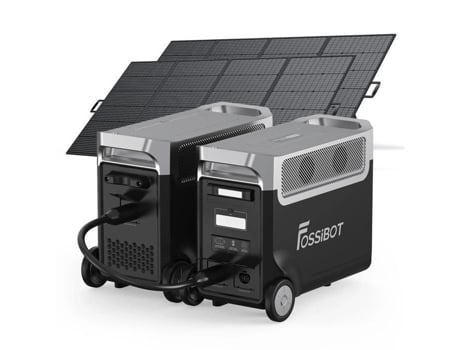 Esta??o De Energia Fossibot F3600pro 7068wh 7200w + Bateria Fb3840 + 2?painel Solar 400w, Ideal Para Exterior