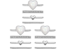 Conjunto De 3 Pingentes Elegantes Para Pulseira De Relógio, Decoração Moderna, Pingentes Prateados.