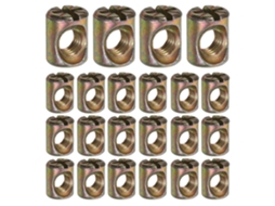 Conjunto De 50-porcas Fendas M6 Para Móveis, Acessórios Para Camas, Berços E Cadeiras, Kit De Parafusos E Porcas Para