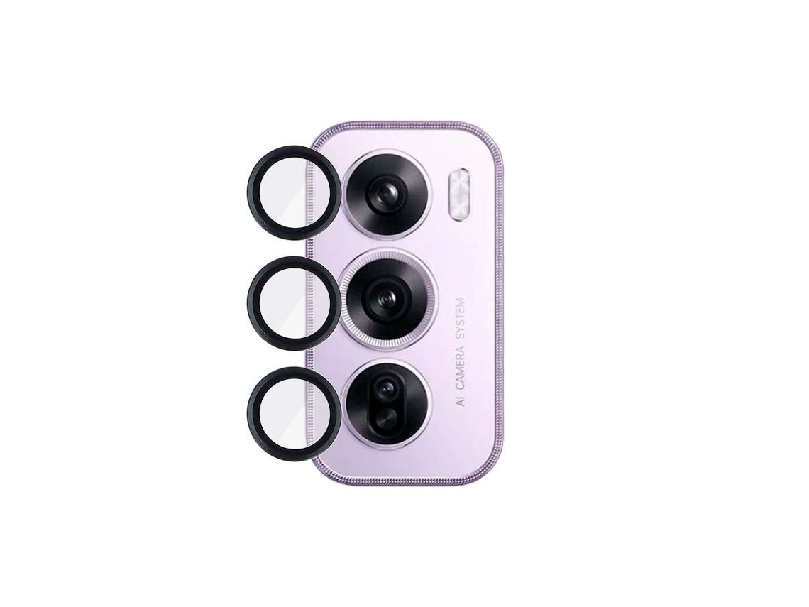 Protetor de Lente Preto para Oppo Reno12 LA CASA DE LAS CARCASAS