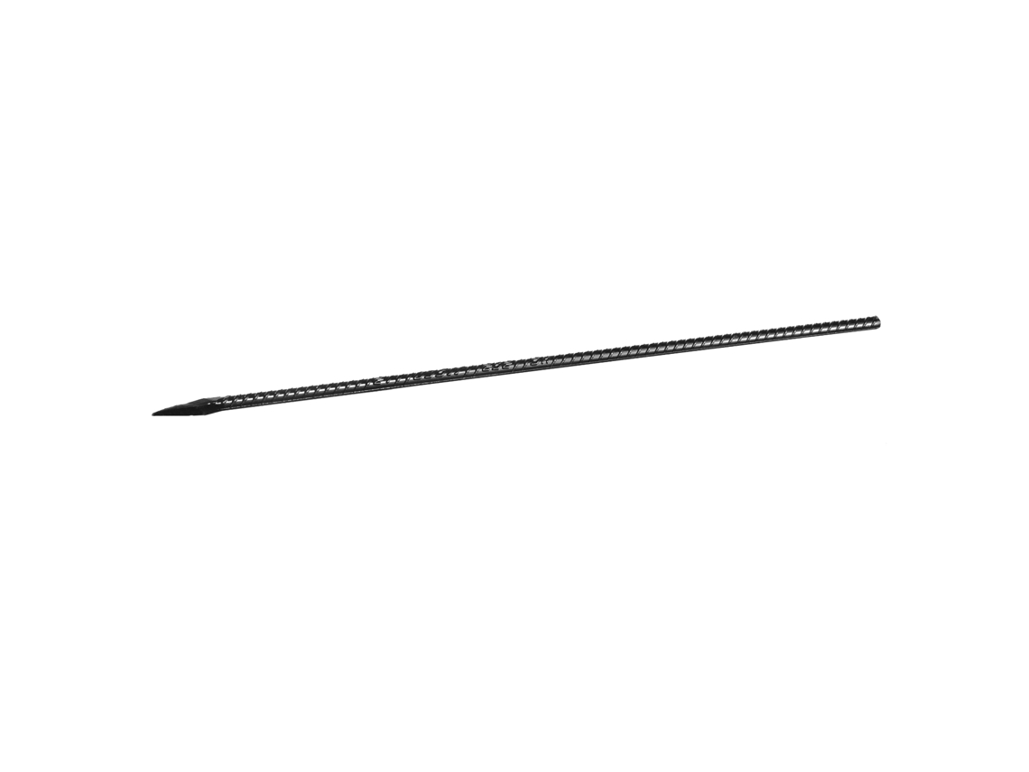 16 Estacas Retas Em Aço Galvanizado Succebuy, 609,6 Mm, Pretas