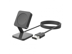 Carregador de Smartwatch Base de Carregamento Doca Adaptador de Energia Compatível para Xiaomi S1 Acitve/Color/Color2 Preto
