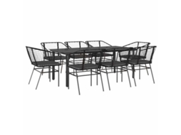Garden Dining Set, Garden Dining Sets Vidaxl Preto Vime (200 X 100 X 74 Cm)