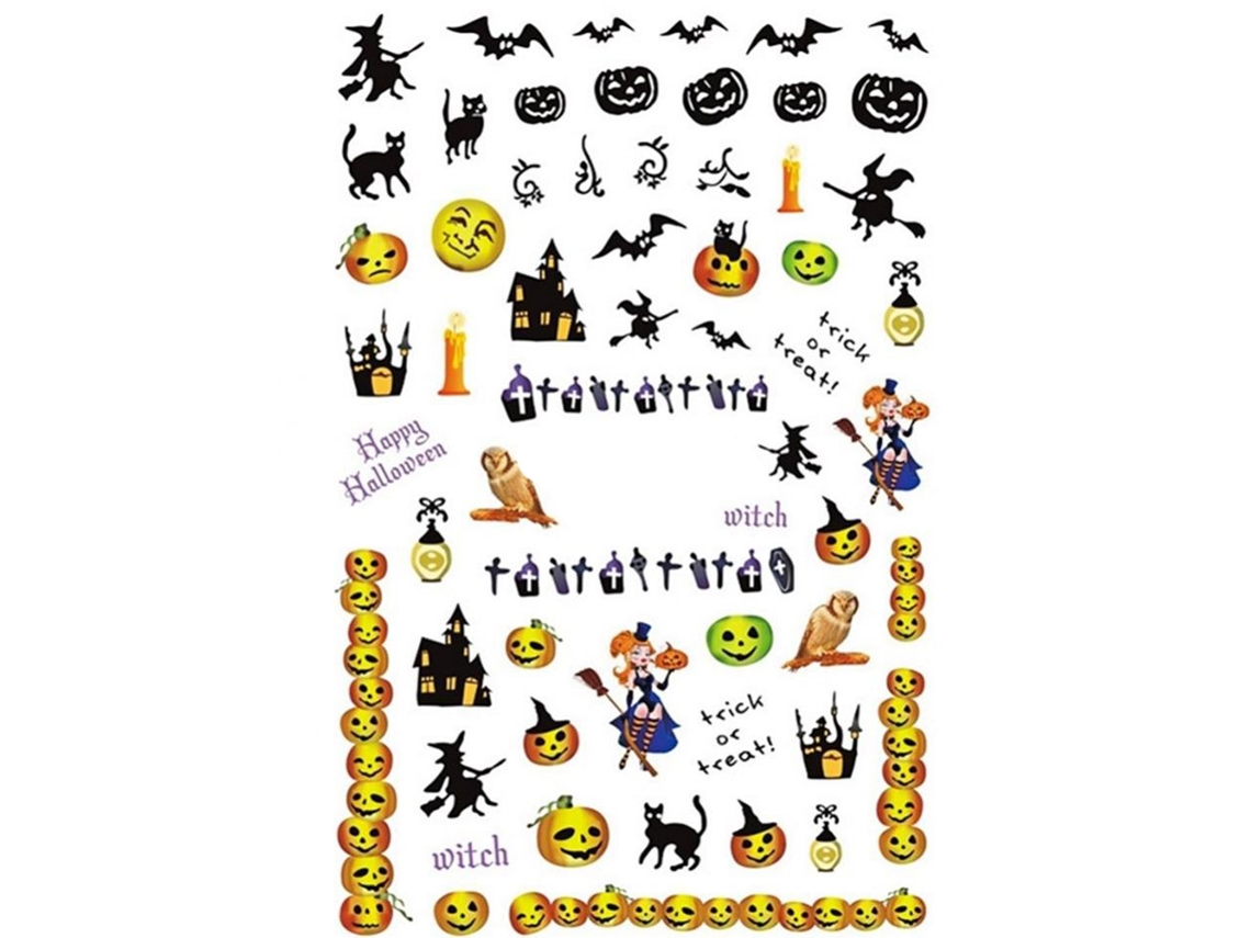 Decal De Aranha De Halloween Para Arte De Unha Xf3107