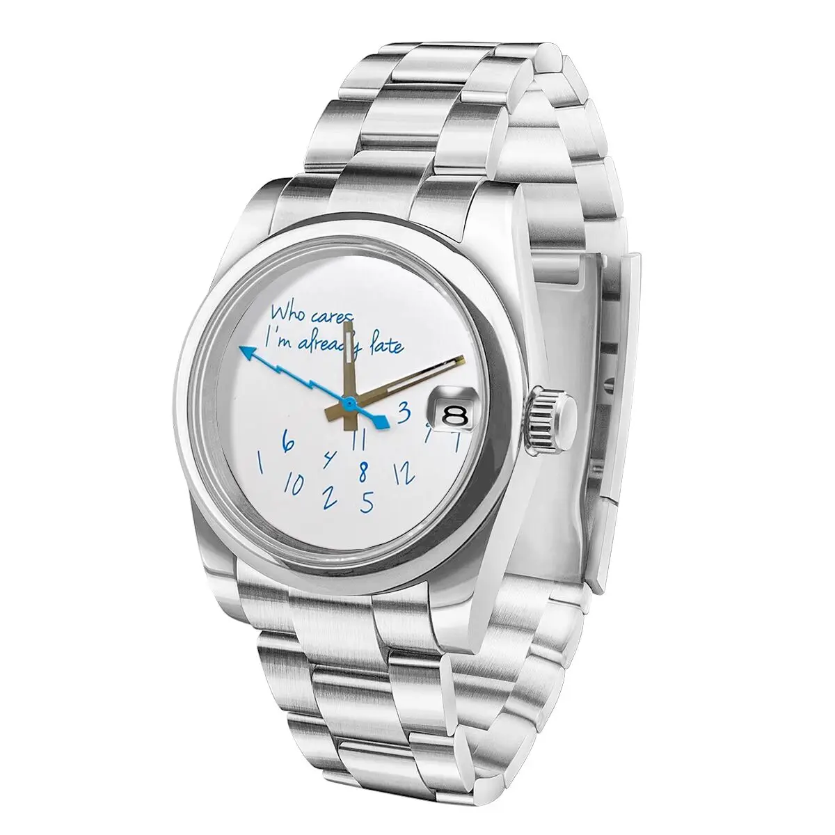 (prateado) Relógios Masculinos Mecânicos Automáticos De Três Caixas, 36/39 Mm