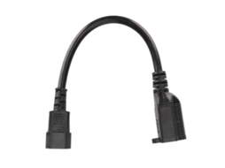Cabo De Extensão De Energia Iec320 C14 Para 5‑15r/5‑20r Com Certificação Ul 0.32m/1.0ft Para Computador