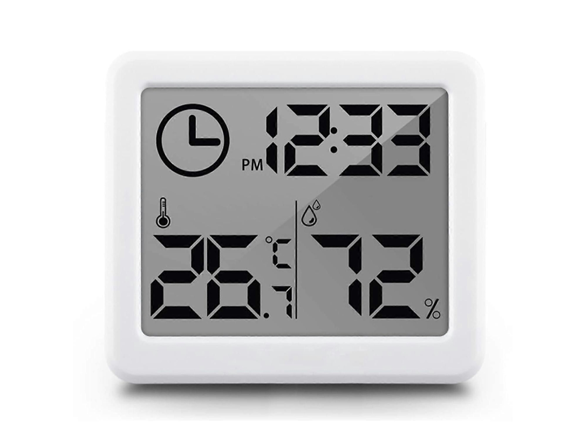 Termômetro e Higrômetro Digital de Ambientes Internos com Monitor Temperatura Umidade, Termômetr o Mesa Parede para Casa GOKOCO