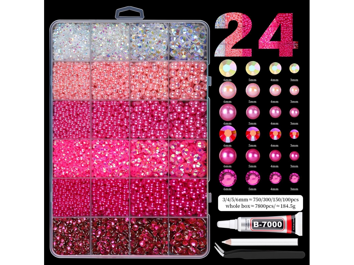 Conjunto de Strass para Decoração de Unhas, Ideal para Nail Art e Trabalhos Manuais CZHHMART (estilo 4)