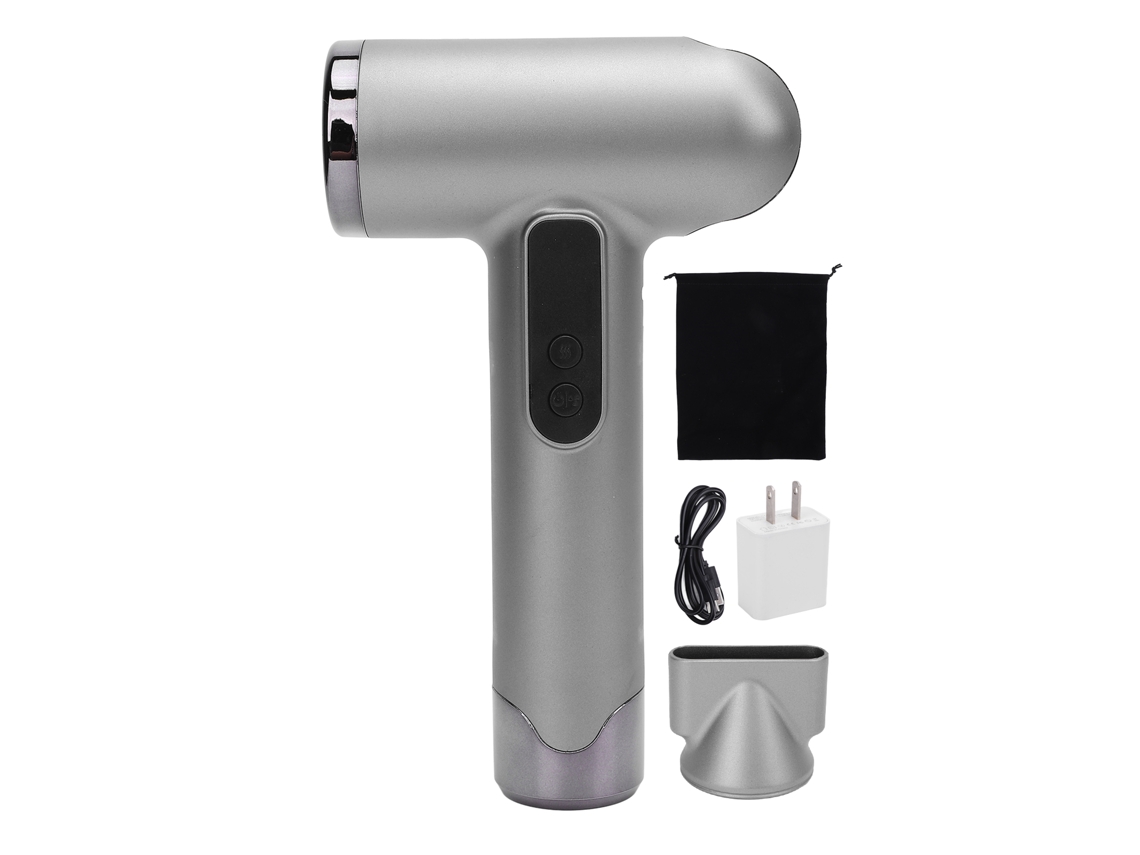 Secador De Cabelo Sem Fio Recarregável 200w Prata