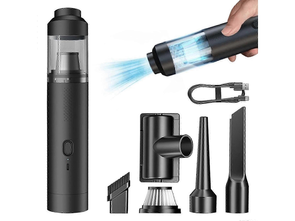 Lurelia Aspirador Portátil Sem Fios Para Carro, 12000 Pa, 19000 Pa, 200 W, 2000 Mah, Sopro, Preto