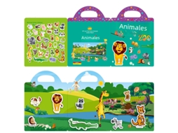 Livro de Autocolantes Reutilizável para Crianças com um Jogo de Puzzles ''faça Você Mesmo'' Gratuito, Adequado para Crianças. MDUG (estilo 4)