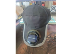 Chapéu com Ventilador e Energia Solar MDUG (preto)