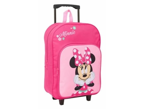 Mochila escolar com strass rosa Minnie Mouse 32 x 42 x 14 cm