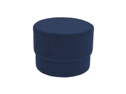 Repousa Pés DKD HOME DECOR Azul Veludo 55x55x40 cm