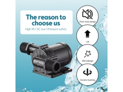 Bomba de Água Submersível DC 12v/24v 700l/h 12m Motor Borstless Silenciosa IP68