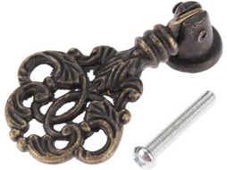 Peça De Puxador De Porta E Móveis Lijucai, 56x32mm, Bronze