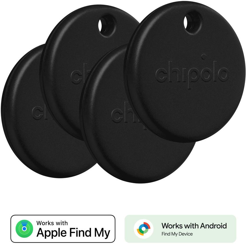Localizador CHIPOLO Pop (4 unidades - Preto)