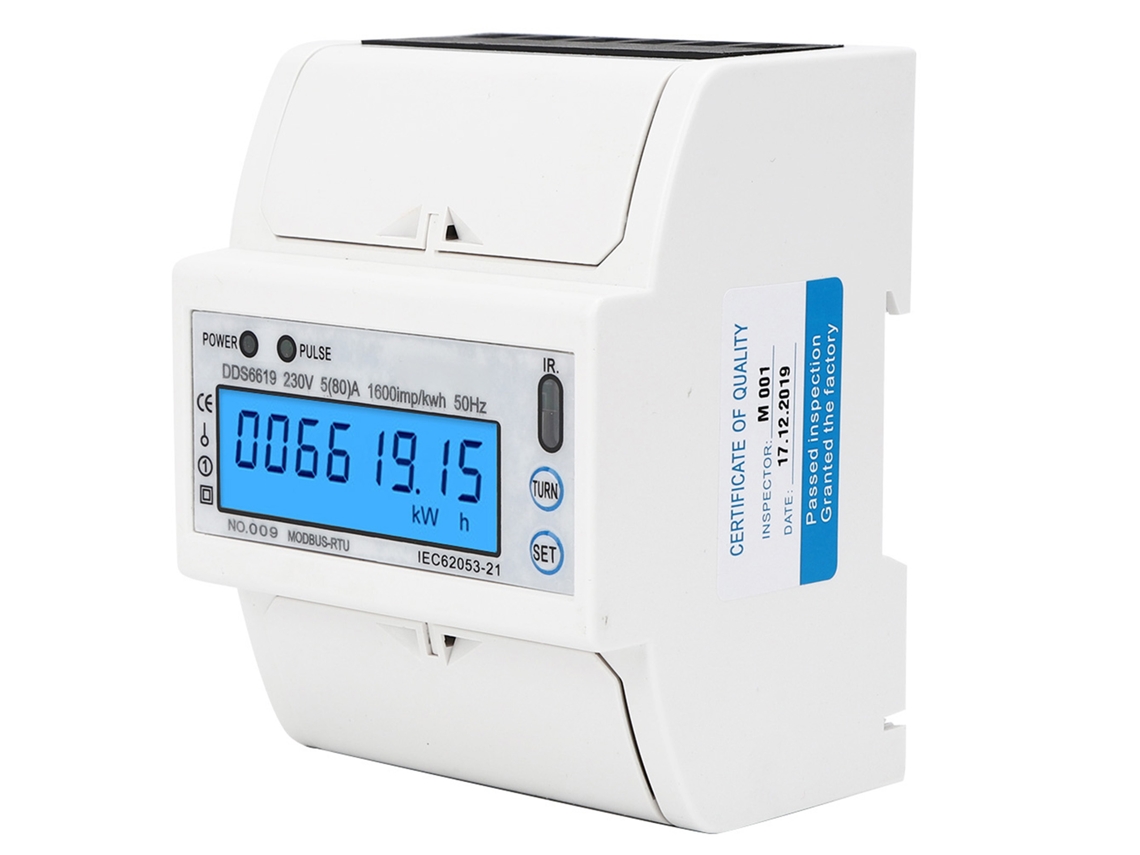 Laxiscreed Medidor De Energia Eletrónico Monofásico Com Display Multi-funcional