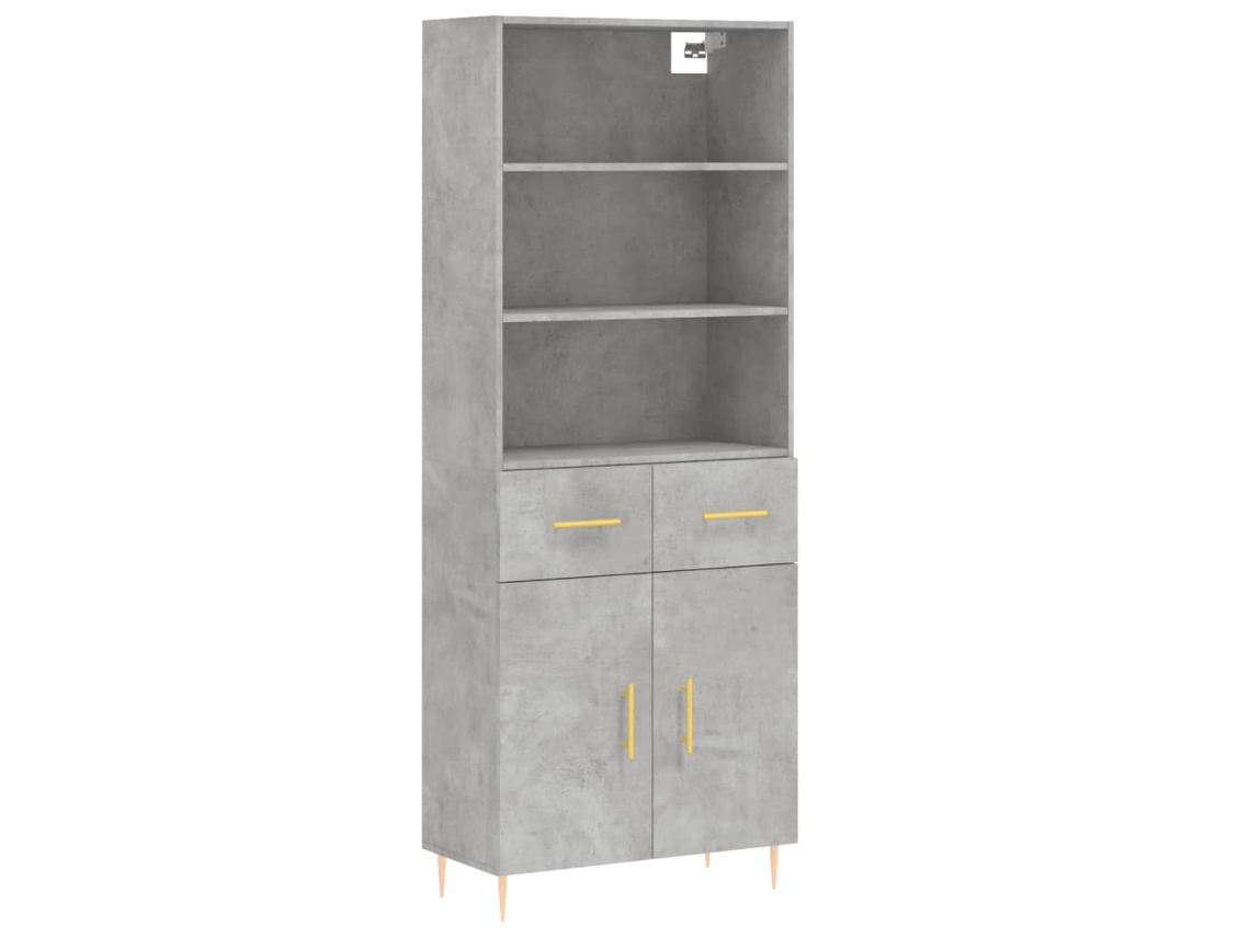 Highboard, Highboards Vidaxl Cinzeto Madeira Processada (n/a)