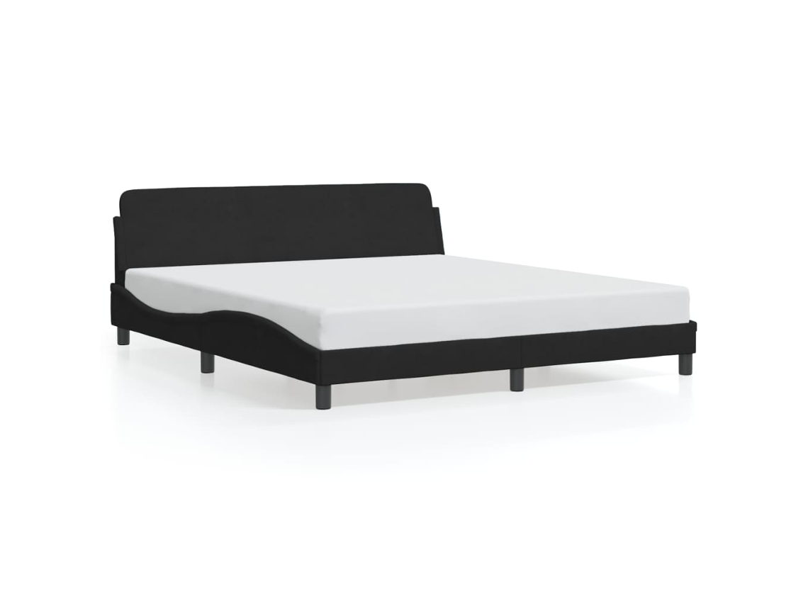 Bed Frame, Bed Frames Vidaxl Preto Veludo (180 X 200 Cm)