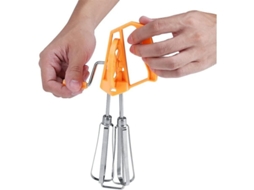 Nova Line batedor de Ovos Rotativo Manual Profissional Utensílio de Cozinha Laranja