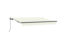 Conjunto 1 Toldo Retrátil Vidaxl Creme Tecido (250 X 200 Cm)