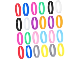 Doitool Conjunto De 24-pulseiras Silicone Para Festas E Eventos Ao Ar Livre, Pulseiras De Borracha Coloridas, Macias E