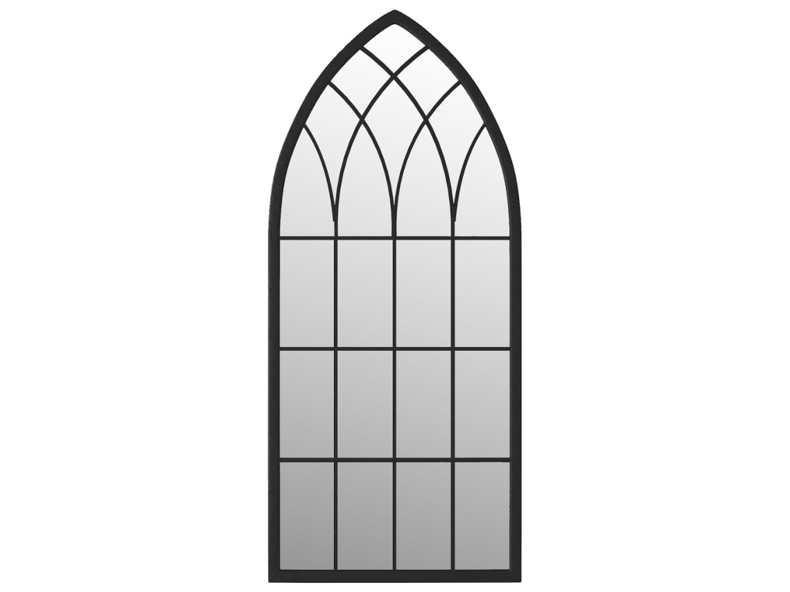 Mirror, Mirrors Vidaxl Preto Ferro (100 X 45 Cm)