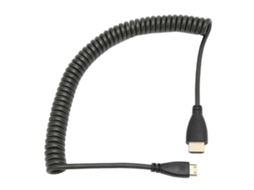 Cabo Adaptador Hd Multimedia Interface A Para Hd Multimedia Interface C Com Espiral E Ponta Reta Nostalgia88