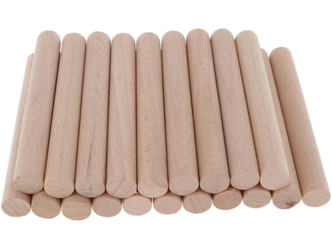 Conjunto De 4 Varetas Madeira Redondas E Flexíveis Para Artesanato,