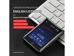 Portátil 64gb 3.0 Leitor de Música Mp3 Bt5.0 Total Ecrã De Reprodução Externa Desporto Aparelhagem Hi-Fi, Leitor De Música Reprodução De Mp3, Gravador E-Book