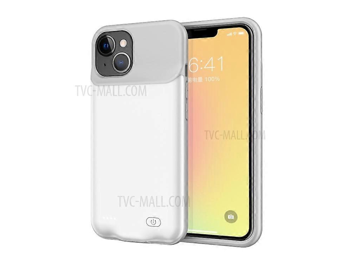 Loja Iberiancapa Carregadora Com Bateria Recarregável 6000mah A88s, Invólucro Em Abs+tpu, Compatível Com Iphone 13 Mini 5,4 Polegadas, Branca